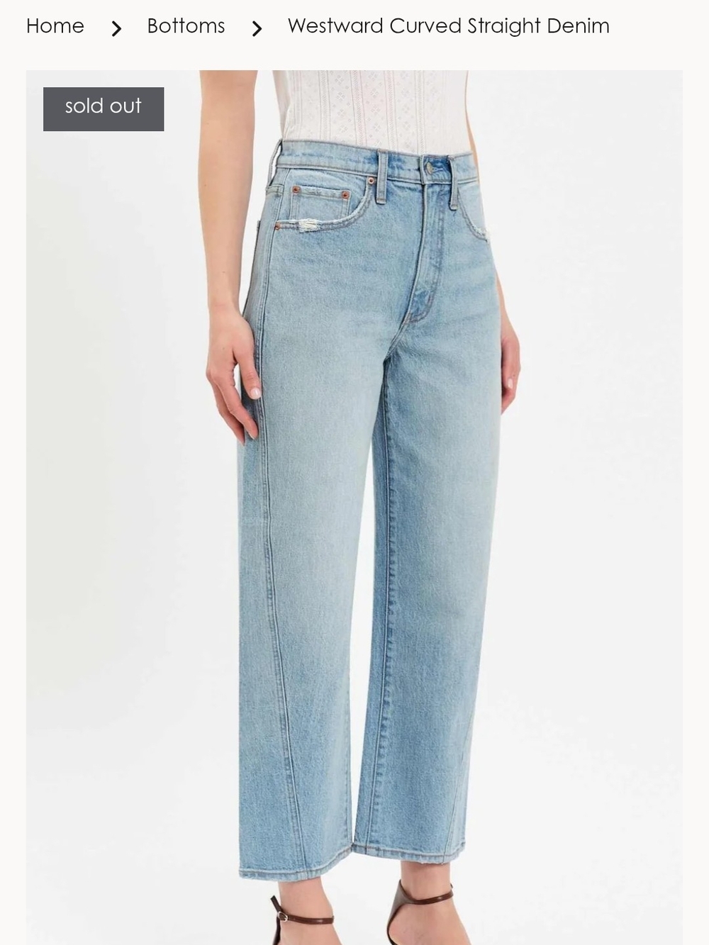 DAZE Denim - Westward Curved Straight Denim Jeans